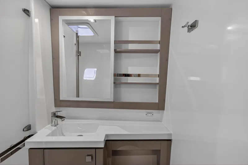 Slide: The Image of Modern bathroom interior of 2022 Fountaine Pajot Tanna 47 yacht. - 86