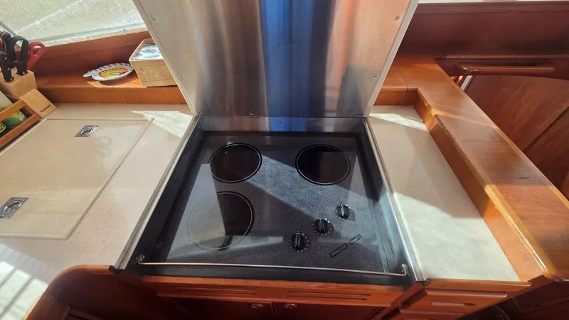 Slide: The Image of Kitchen area on a 1997 Grand Banks 49 Classic yacht. - 27