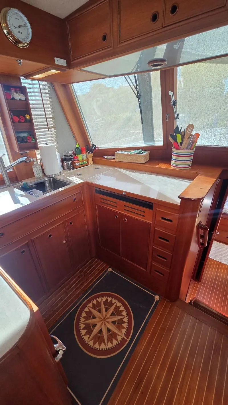 Slide: The Image of Galley area of the 1997 Grand Banks 49 Classic yacht. - 31