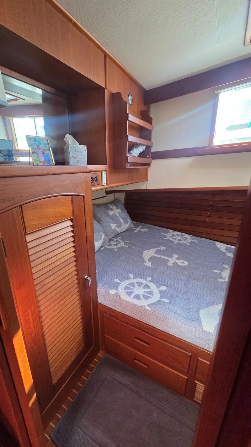Slide: The Image of Interior of 1997 Grand Banks 49 Classic yacht cabin. - 43