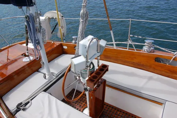 Slide: The Image of Hinckley Yachts Mark II Bermuda 40 Yawl 1966 - 1