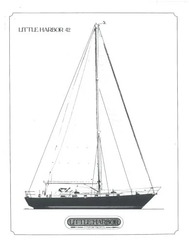 Slide: The Image of Little Harbor Aft Cockpit Keel Centerboard Stoway Sloop 1988 - 0