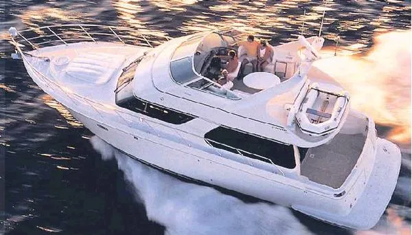 Slide: The Image of Carver Yachts 450 Voyager Pilothouse 2000 - 0