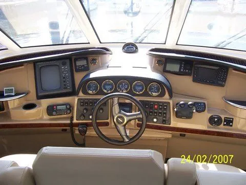 Slide: The Image of Carver Yachts cockpit motor yacht 2002 - 2