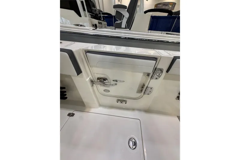 Slide: The Image of 2026 Cobia 285 Center Console boat interior, featuring sleek design and modern fittings. - 9
