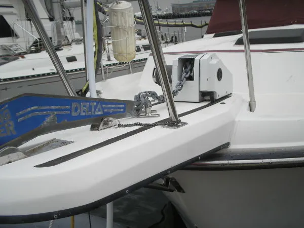Slide: The Image of Carver Yachts 3607 Aft Cabin 1986 - 2