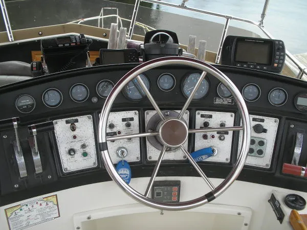 Slide: The Image of Carver Yachts 3607 Aft Cabin 1986 - 3