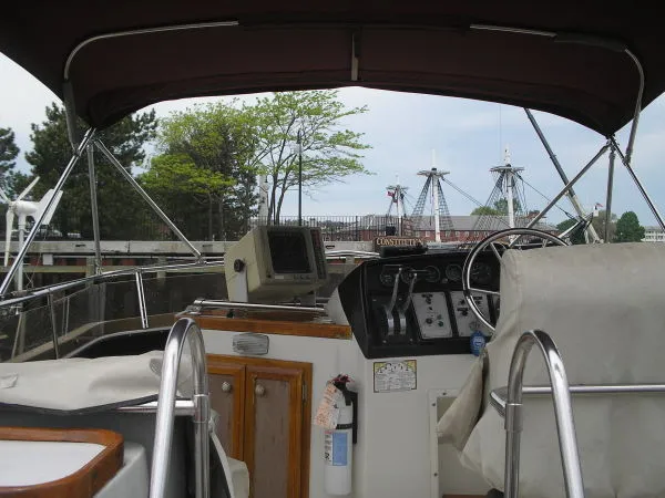 Slide: The Image of Carver Yachts 3607 Aft Cabin 1986 - 5