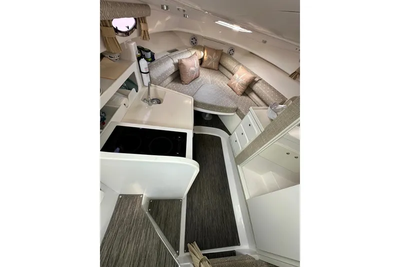 Slide: The Image of 2020 Stamas 326 Aegean boat interior with modern kitchen and cozy seating area. - 6
