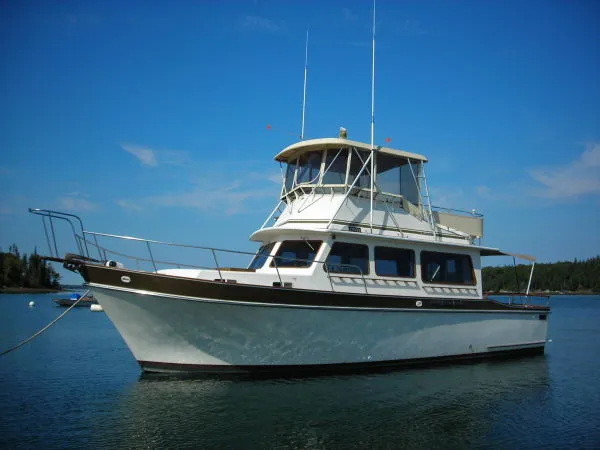 Slide: The Image of Californian Flybridge Sedan Trawler 1983 - 0