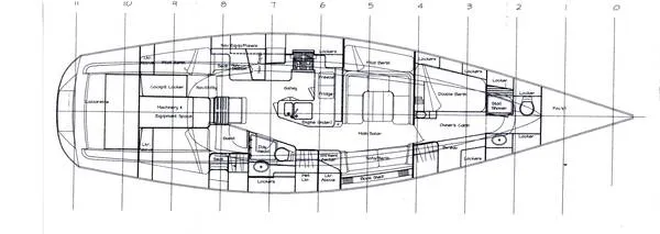 Slide: The Image of Custom Bill Tripp Design Perfo built by Yachting Developments, Ltd. in Auckland New Zealand 1996 - 6