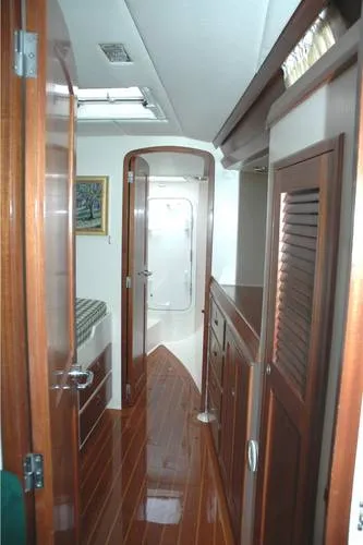 Slide: The Image of Custom Bill Tripp Design Perfo built by Yachting Developments, Ltd. in Auckland New Zealand 1996 - 7