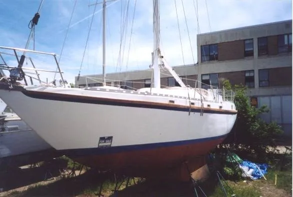 Slide: The Image of Starrett Boat Works Center Cockpit 1989 - 1
