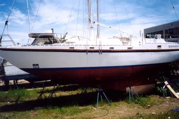 Slide: The Image of Starrett Boat Works Center Cockpit 1989 - 2