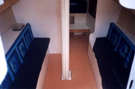 Slide: The Image of Starrett Boat Works Center Cockpit 1989 - 4