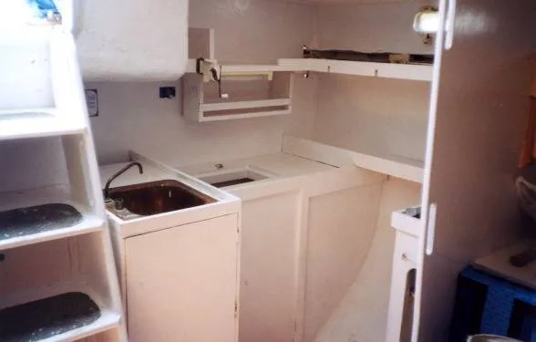 Slide: The Image of Starrett Boat Works Center Cockpit 1989 - 5
