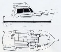 Slide: The Image of Cape Dory Flybridge 1990 - 9