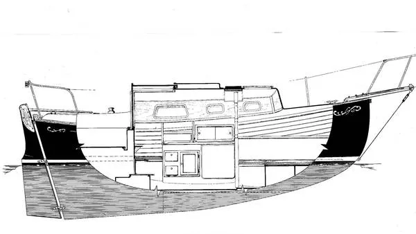 Slide: The Image of Flicka Gaff-Rigged Cutter 1981 - 2