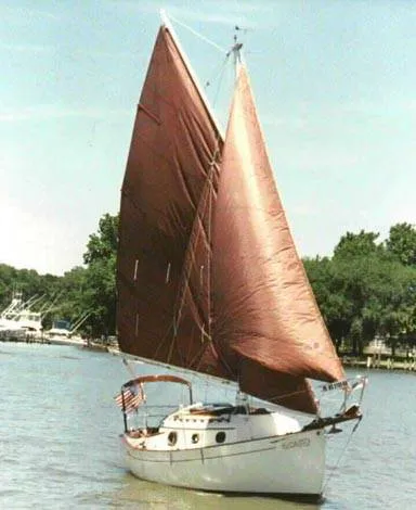 Slide: The Image of Flicka Gaff-Rigged Cutter 1981 - 9