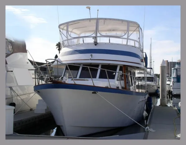 Slide: The Image of Blue Sea Executuve Express Sedan Trawler 1984 - 0