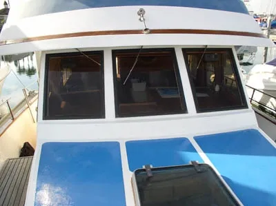 Slide: The Image of Blue Sea Executuve Express Sedan Trawler 1984 - 2