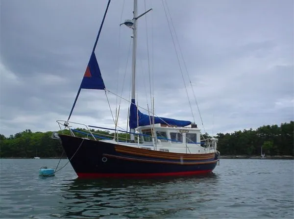 Slide: The Image of Fisher Motorsailer Sloop NEW VOLVO 1982 - 1