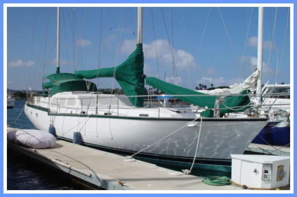 Slide: The Image of Custom Roberts Center Cockpit Ketch with customization by Crealock 1996 - 0