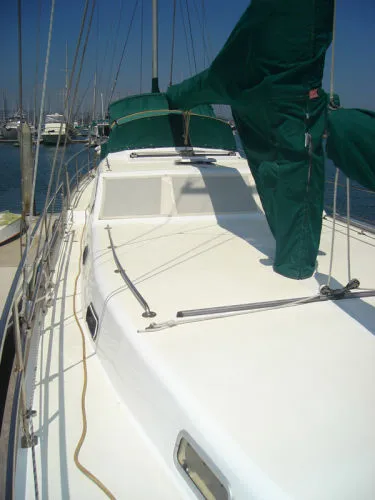 Slide: The Image of Custom Roberts Center Cockpit Ketch with customization by Crealock 1996 - 1