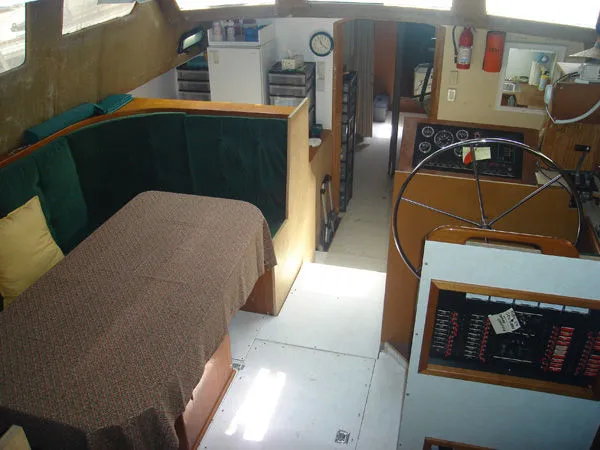 Slide: The Image of Custom Roberts Center Cockpit Ketch with customization by Crealock 1996 - 9