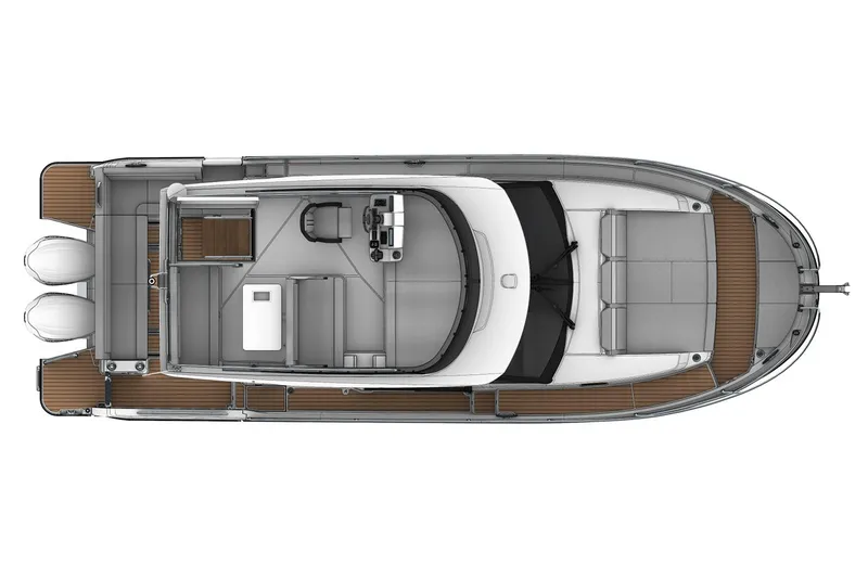 Slide: The Image of Manufacturer Provided Image: Top view of 2026 Jeanneau NC 1095 Fly Series 2 boat layout. - 8