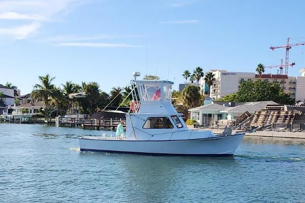 Slide: The Image of Crusader Boats 34 Commercial Flybridge 1984 - 8