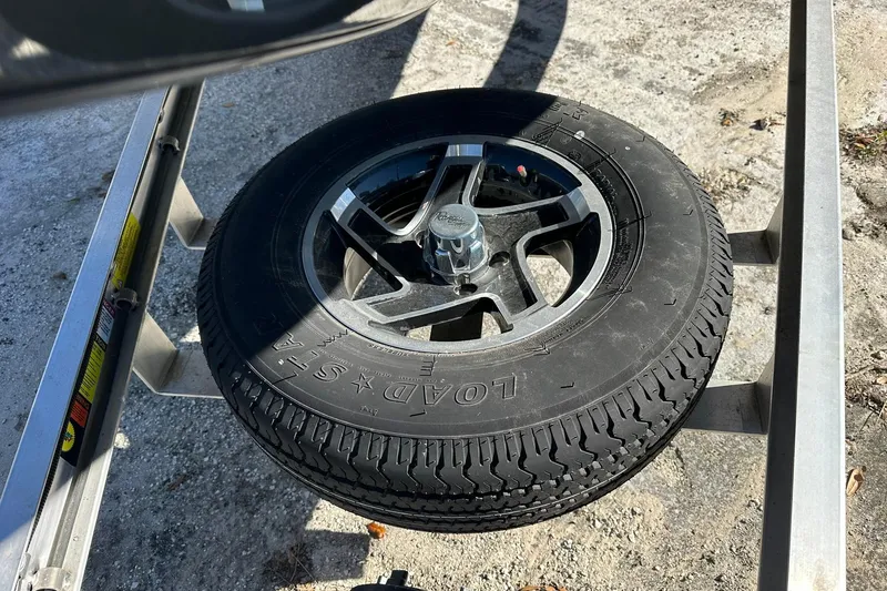 Slide: The Image of Spare tire mounted on a Ranger RB210 trailer, 2025 model. - 29