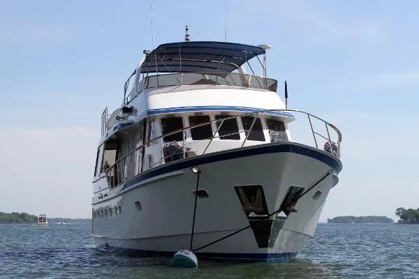 Slide: The Image of Lowland 64 Pilot House Long Range Motor Yacht 1986 - 2