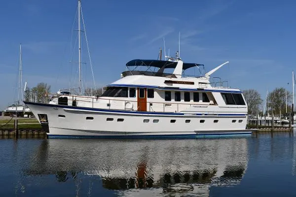 Slide: The Image of Lowland 64 Pilot House Long Range Motor Yacht 1986 - 5