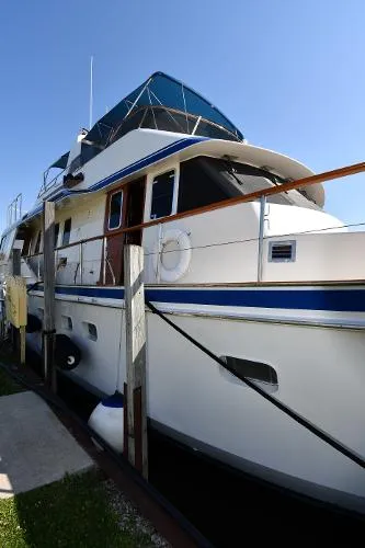 Slide: The Image of Lowland 64 Pilot House Long Range Motor Yacht 1986 - 8