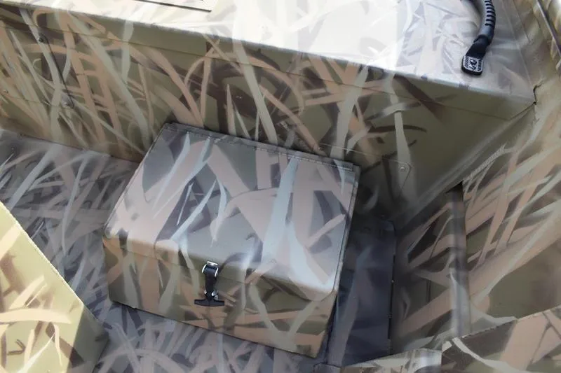 Slide: The Image of Camouflage interior of 2026 Lowe Roughneck RX1860 Tunnel Jet boat. - 22