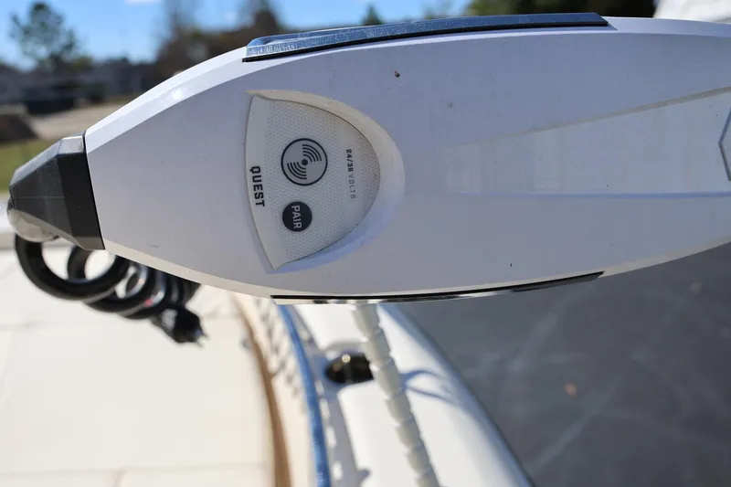 Slide: The Image of Close-up of a 2024 Grady-White 251 Coastal Explorer boat component. - 28