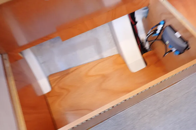 Slide: The Image of Interior storage compartment of 2018 Jeanneau Sun Odyssey 389 sailboat. - 130