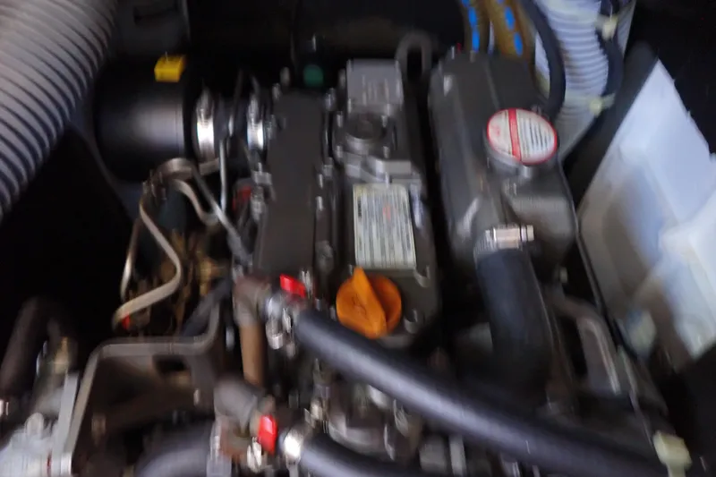 Slide: The Image of Engine compartment of 2018 Jeanneau Sun Odyssey 389 sailboat. - 159