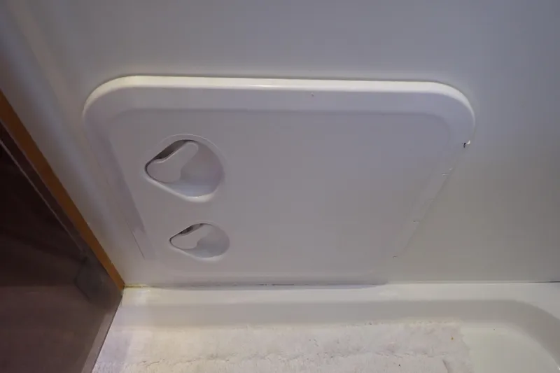 Slide: The Image of Access panel on 2018 Jeanneau Sun Odyssey 389 yacht interior. - 167