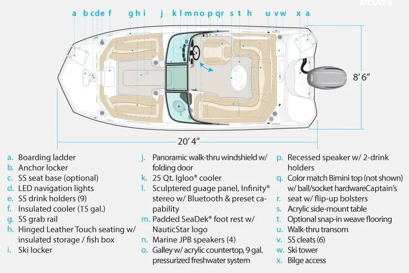 Slide: The Image of NauticStar 203DC Sport Deck 2018 - 10