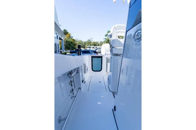 Slide: The Image of 2026 Sportsman Open 252 Center Console boat interior, showcasing sleek design and modern features. - 46