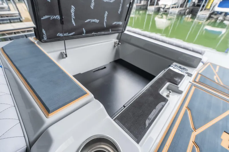 Slide: The Image of 2026 Tigé Z3 boat storage compartment with sleek design and modern features. - 23