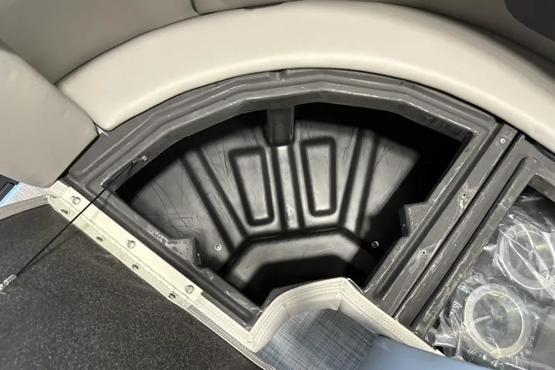 Slide: The Image of Storage compartment in 2026 Premier 220 Sunscape RL - CL boat, featuring durable interior design. - 6