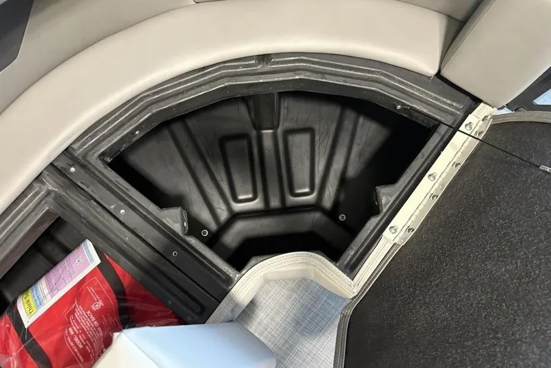Slide: The Image of Storage compartment in 2026 Premier 220 Sunscape RL - CL boat interior. - 9