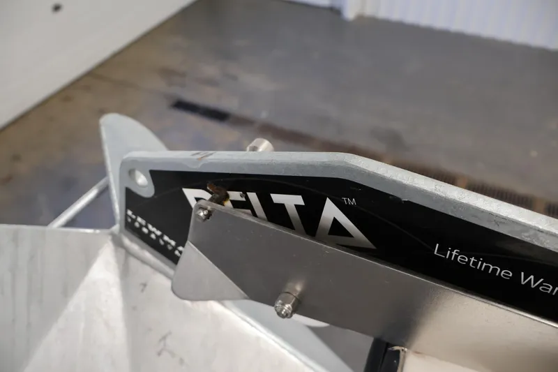 Slide: The Image of Close-up of Delta boat part on 2004 Trophy 2002 Walkaround. - 11