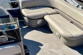 Slide: The Image of 2023 Sun Tracker Bass Buggy 16 XL Select with comfortable seating and modern design. - 9