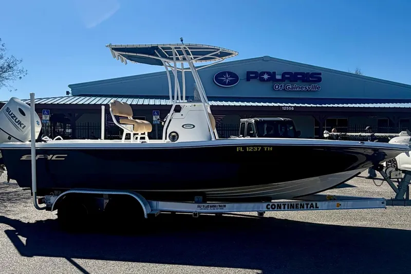 Slide: The Image of 2018 Epic 24 Bay Center Console boat on trailer at Polaris of Gainesville. - 4