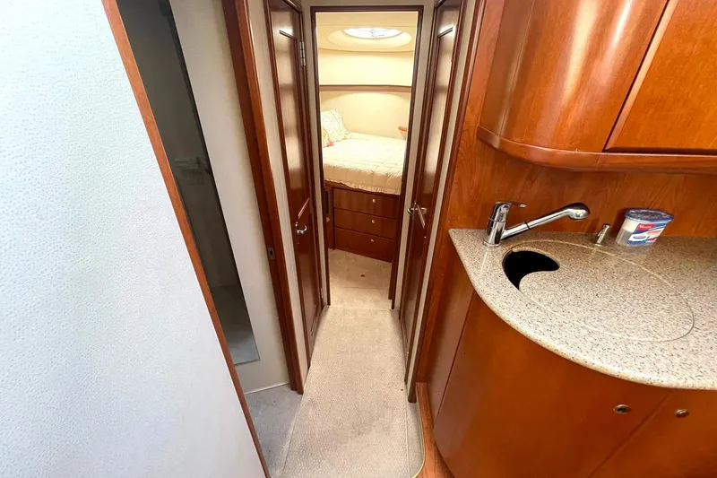 Slide: The Image of COMPANIONWAY LOOKING FORWARD TO PRIVATE MASTER STATEROOM - 16