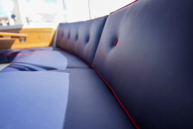 Slide: The Image of 2021 Duffy Cuddy Cabin boat stored in warehouse. - 4